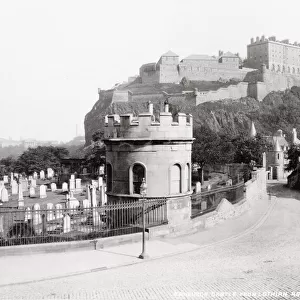 Edinburgh Castle from the Lothain Road, Scotland
