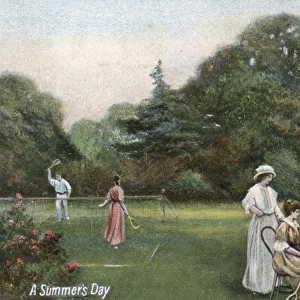 Edwardian Garden Scene