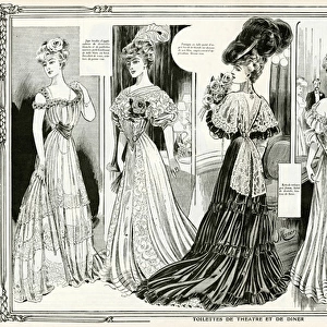 Edwardian theatre and dining clothing 1905
