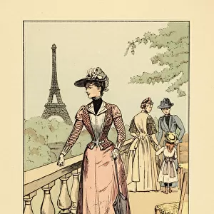 The Eiffel Tower from the Exhibition Gardens, 1889