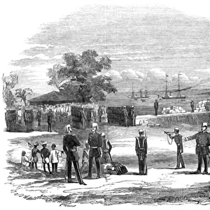 The embarkation of British troops at Kyook Phyoo, Burma