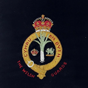 Embroidered badge of the Welsh Guards