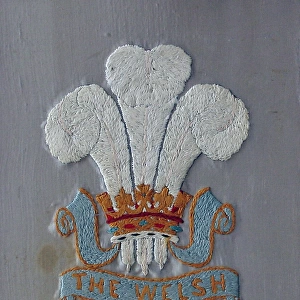 Embroidered badge of The Welsh Regiment