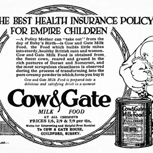 The Empire Cookery Book - Advert for Cow & Gate Baby Milk