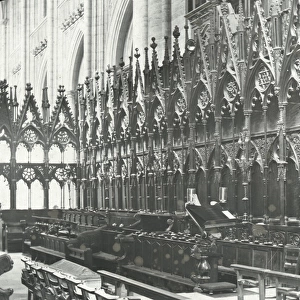 English Cathedrals - The Choir stalls Winchester