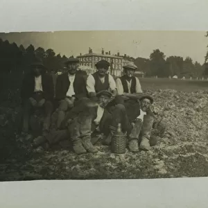 Estate Workers, Thought to be a Norfolk Stately Home, England. Date: 1900s