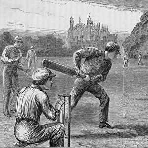 The Eton boys at a cricket match