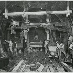 Excavating tube railway 1903
