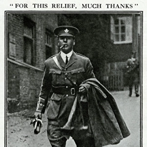 F E Smith MP in uniform, WW1