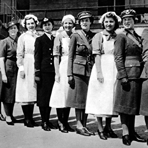 Female Harrods Employees in War-time Uniform, 1940