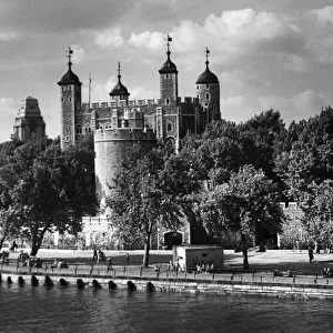 A fine view of the White Tower, Tower of London, which was built by William