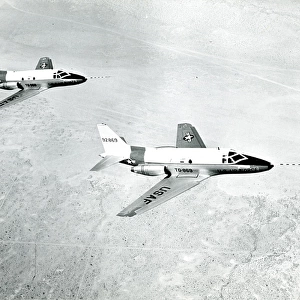 The first two production North American T-39A Sabreliner?