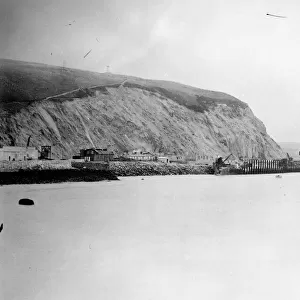 Fishguard Harbour Railway Station construction, South Wales