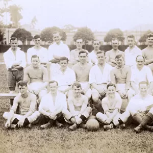 Football team photo, crew of HMS Despatch