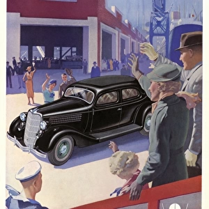 Ford V 8 saloon advertisement 1935