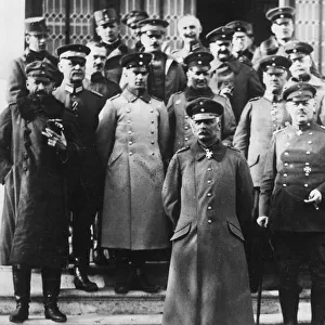 General Falkenhayn and staff, Romanian Front HQ