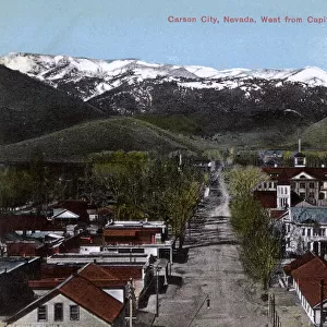 General view of Carson City, Nevada, USA