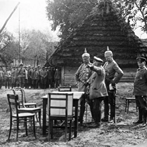 General von Emmich on Russian Front with Kaiser