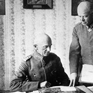 General von Hoeppner with his Chief of Staff Thomsen
