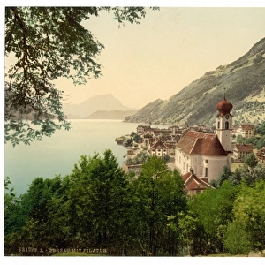 Gersau and Pilatus, Lake Lucerne, Switzerland
