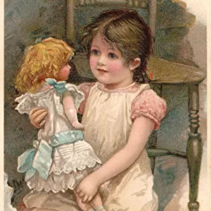 Girl and doll