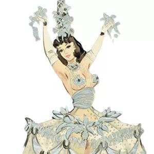 Girl W Horseshoe Dress - Murrays Cabaret Club Costume