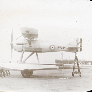 Gloster I, serialed J7234, on floats at Felixstowe in 1924
