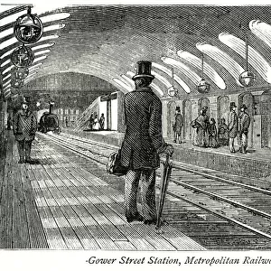 Gower Street Station, Metropolitan underground, London