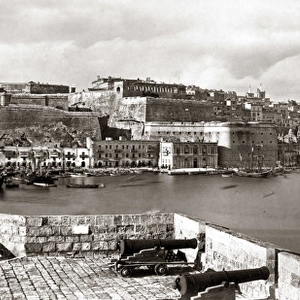 The Grand Harbour at Valletta, Malta, circa 1880s