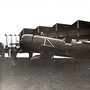 The Granville R-6H, NR14307, QED, during engine tests