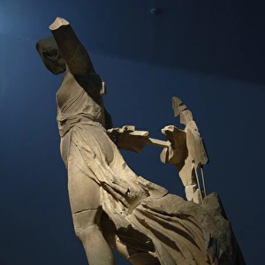 Greek art. Statue of Victory (Nike). 5th century B. C. Parian