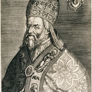 GREGORY XIII (1502-1585). Pope (1572-1585). Engraving
