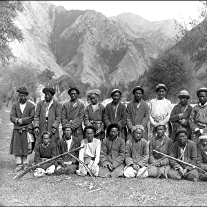 Group of local men, Kashgar, western China