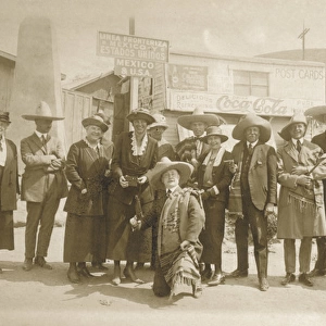 Group photo at Tijuana, Mexico / USA border