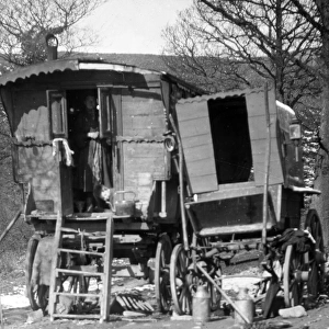 Gypsy encampment near Pontypool, South Wales