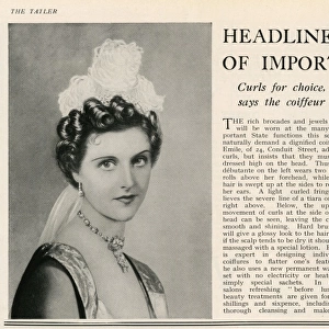 Hair styles for state functions in 1937