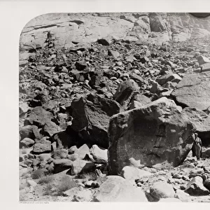 Hajjar Musa, Moses Rock, in Wady Leja, Sinai