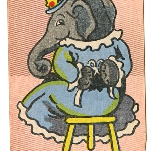 Happy Families Animals - Mrs Elephant