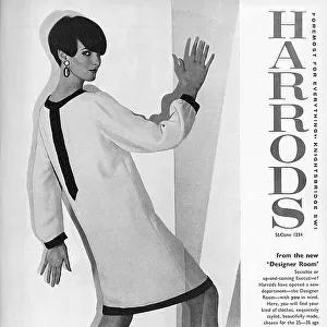 Harrods advertisement Yves St Laurent dress