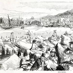 Hastings - the rocks 1857