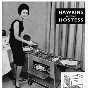 Hawkins electric hostess trolley advertisement