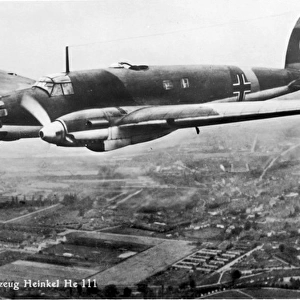 Heinkel He111B in flight