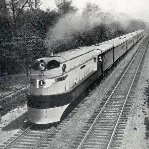 The Hiawatha - Streamlined American Railroad Locomotive