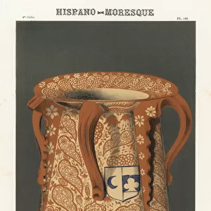 Hispano-Moresque vase from Muslim Spain, with