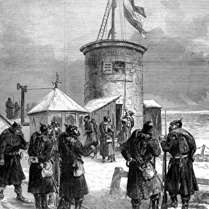 Hoisting the German Flag on Mont Valerien; Franco-Prussian W