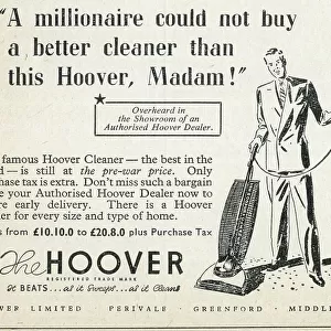 Hoover advert, A millionaire could not buy a better cleaner