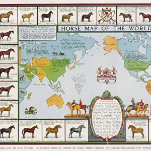 Horse Map of World 1936