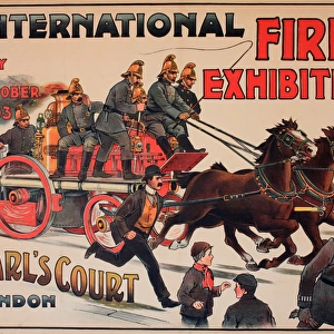 International Fire Exhibition advertising poster