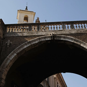 Italy. Rome. Farnese Arch in Via Giulia