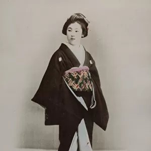 Japanese woman in an ornate kimono